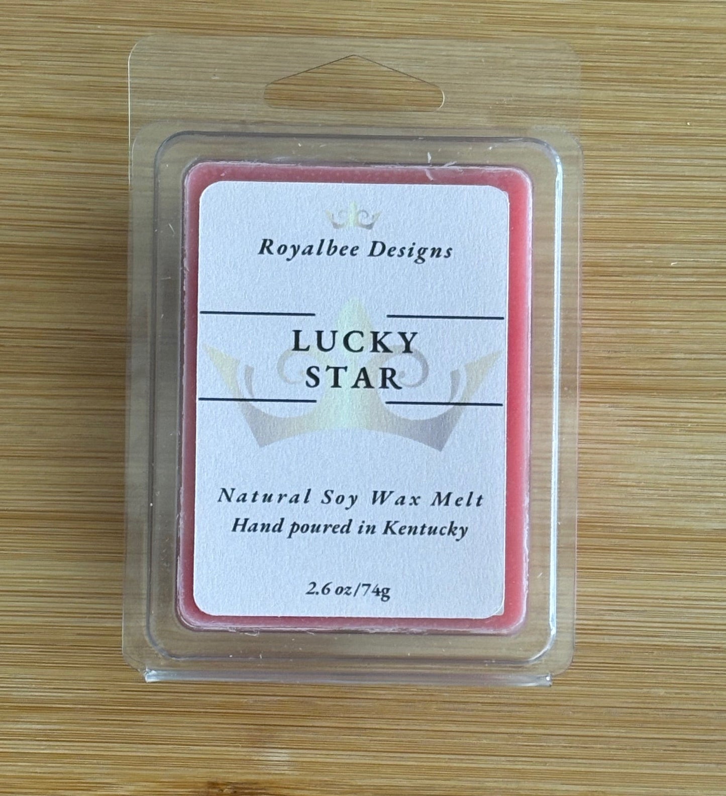 Lucky Star wax melt package sold by Royalbee Designs