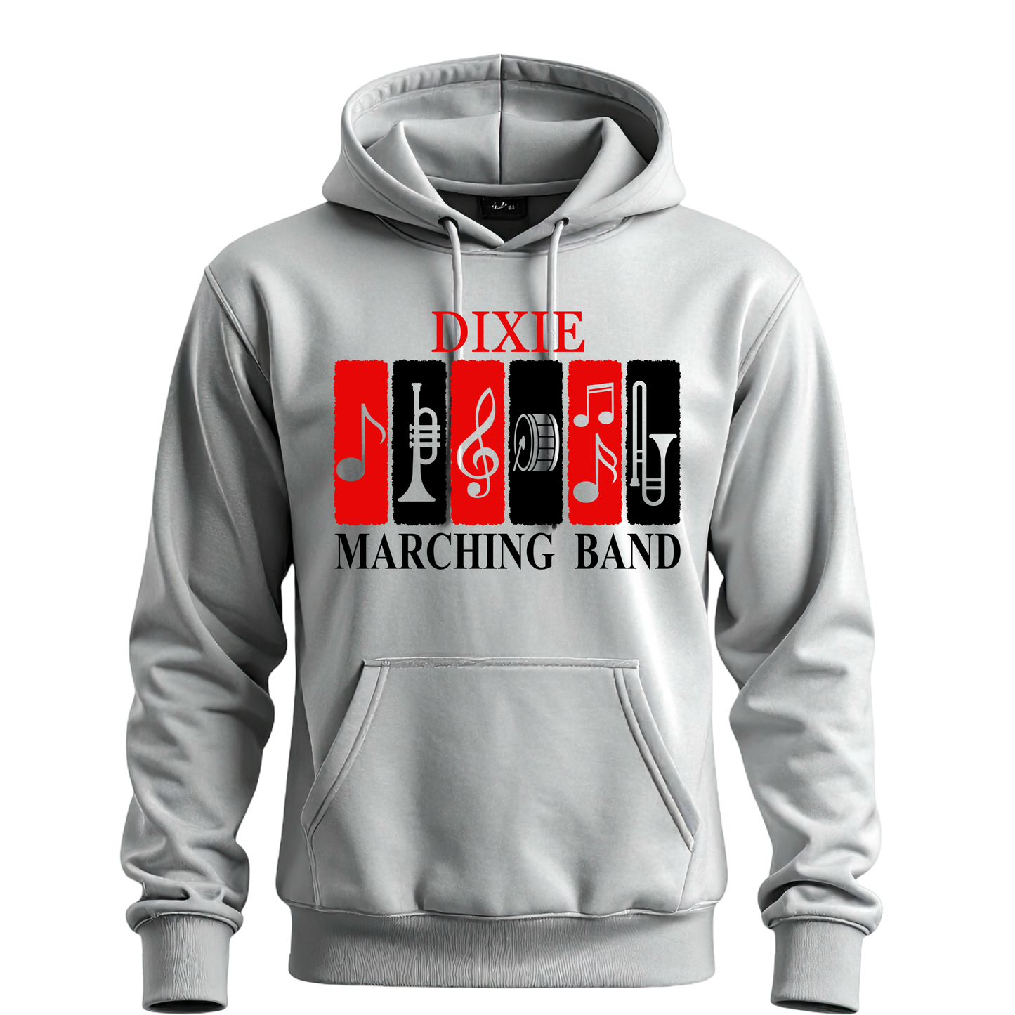 Dixie Marching Band Instrument Logo