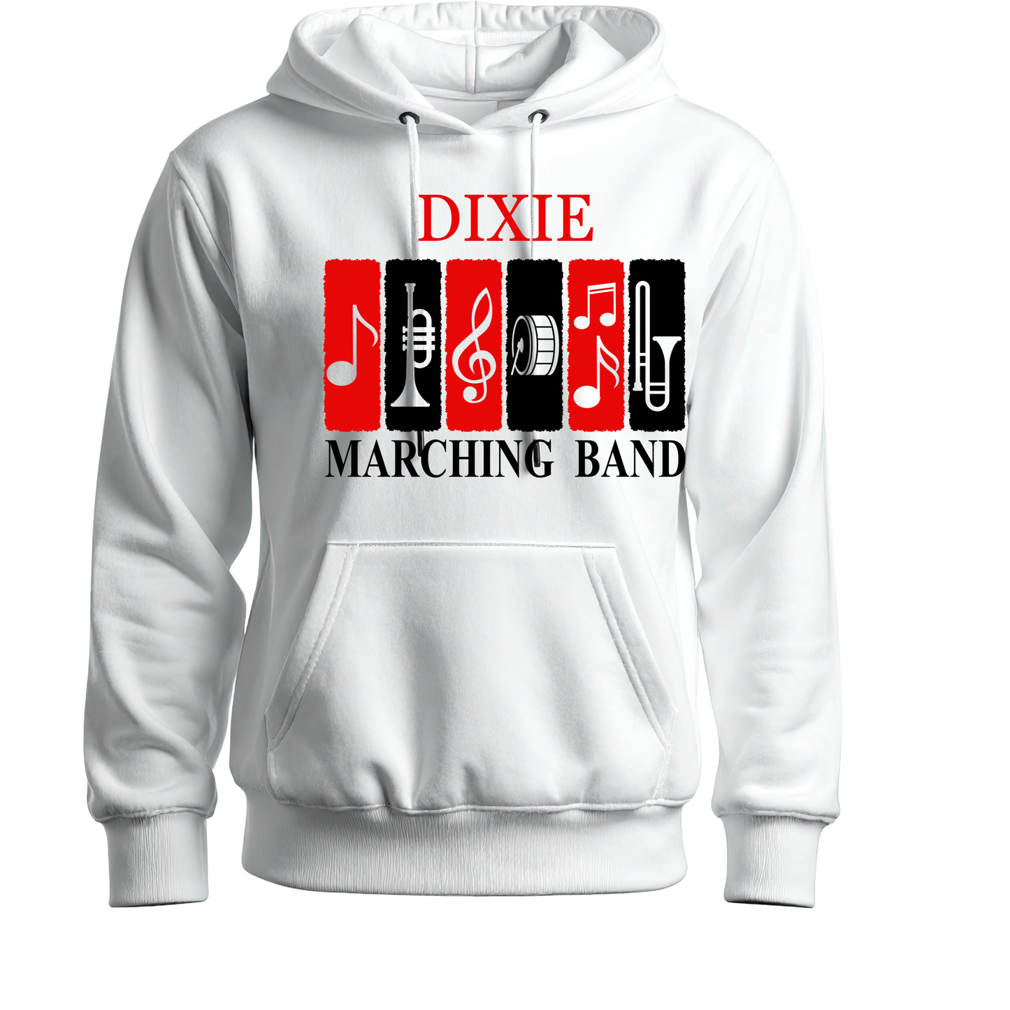 Dixie Marching Band Instrument Logo