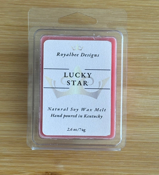 Lucky Star wax melt package sold by Royalbee Designs